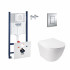 4 SD00048547 Набор инсталляция 4 в 1 Grohe Rapid SL 3884000G + унитаз с сиденьем Qtap Jay QT07335176W