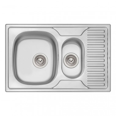 3 SD00041001 Кухонная мойка Qtap 7850-B Micro Decor 0,8 мм (QT7850BMICDEC08)