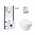 4 SD00048548 Набор инсталляция 4 в 1 Grohe Rapid SL 3884000G + унитаз с сиденьем Qtap Swan QT16335178W