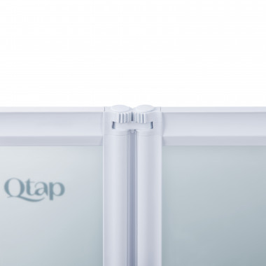 3 SD00045281 Штора на ванну Qtap Gemini WHI401214RP4 стекло Pear 4 мм, 120x140 см