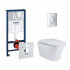 4 SD00048485 Набор инсталляция 4 в 1 Grohe Rapid SL 38721001 + унитаз с сиденьем Qtap Gemini QT25332614EW