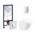 4 SD00048490 Набор инсталляция 4 в 1 Grohe Rapid SL 38721001 + унитаз с сиденьем Qtap Robin QT1333046ENRW