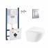 4 SD00048536 Набор инсталляция 4 в 1 Grohe Rapid SL 3884000G + унитаз с сиденьем Qtap Robin QT1333046ERW