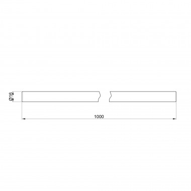 4 SD00020803 Трубка стальная Icma 1000 мм для двухуглового термокрана №889