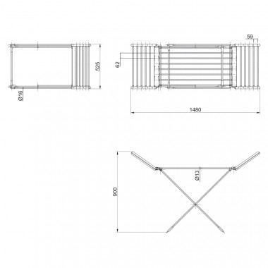 3 SD00034697 Сушилка для белья электрическая Qtap Breeze (SIL) 55701