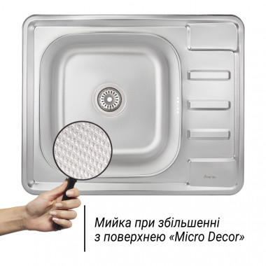 3 SD00038386 Кухонная мойка Imperial 6350 Micro Decor (IMP635008MICDEC)