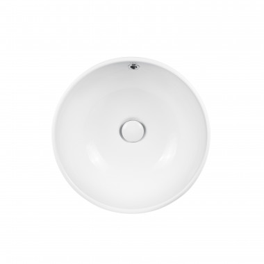 3 SD00046242 Раковина-чаша Qtap Amazon 430х430х160 White с донным клапаном QT02117043NW