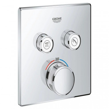 3 SD00028565 Внешняя часть термостатического смесителя для душа Grohe Grohtherm SmartControl 29124000 на два потребителя