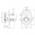 3 SD00023148 Смеситель термостатический скрытого монтажа для душа Bianchi Termostatici INDTRM207400CRM на два потребителя