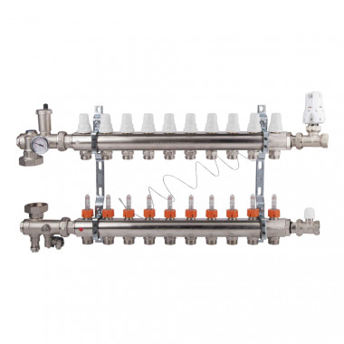 4 SD00032802 Коллекторная группа Icma 1" 10 выходов, с расходомером №A3K013