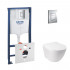 4 SD00038244 Набор инсталляция 4 в 1 Grohe Rapid SL 38772001 + унитаз с сиденьем Qtap Jay QT07335176W