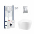 4 SD00048540 Набор инсталляция 4 в 1 Grohe Rapid SL 3884000G + унитаз с сиденьем Qtap Leo QT11331002ERW