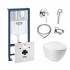 4 SD00038264 Комплект инсталляция Grohe Rapid SL 38721001 + унитаз с сиденьем Qtap Jay QT07335176W + набор для гигиенического душа со смесителем Grohe BauClassic 111048