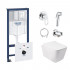 4 SD00038294 Комплект инсталляция Grohe Rapid SL 38827000 + унитаз с сиденьем Qtap Crow QT05335170W + набор для гигиенического душа со смесителем Grohe BauLoop 111042