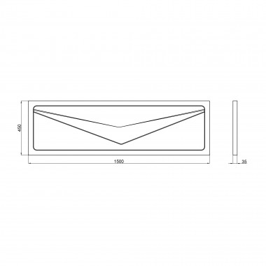 4 SD00042377 Панель для ванны фронтальная Lidz Panel R 150