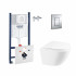 4 SD00048550 Набор инсталляция 4 в 1 Grohe Rapid SL 3884000G + унитаз с сиденьем Qtap Robin QT1333046ENRW