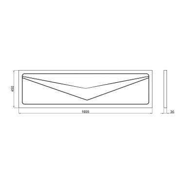 4 SD00042378 Панель для ванны фронтальная Lidz Panel R 160